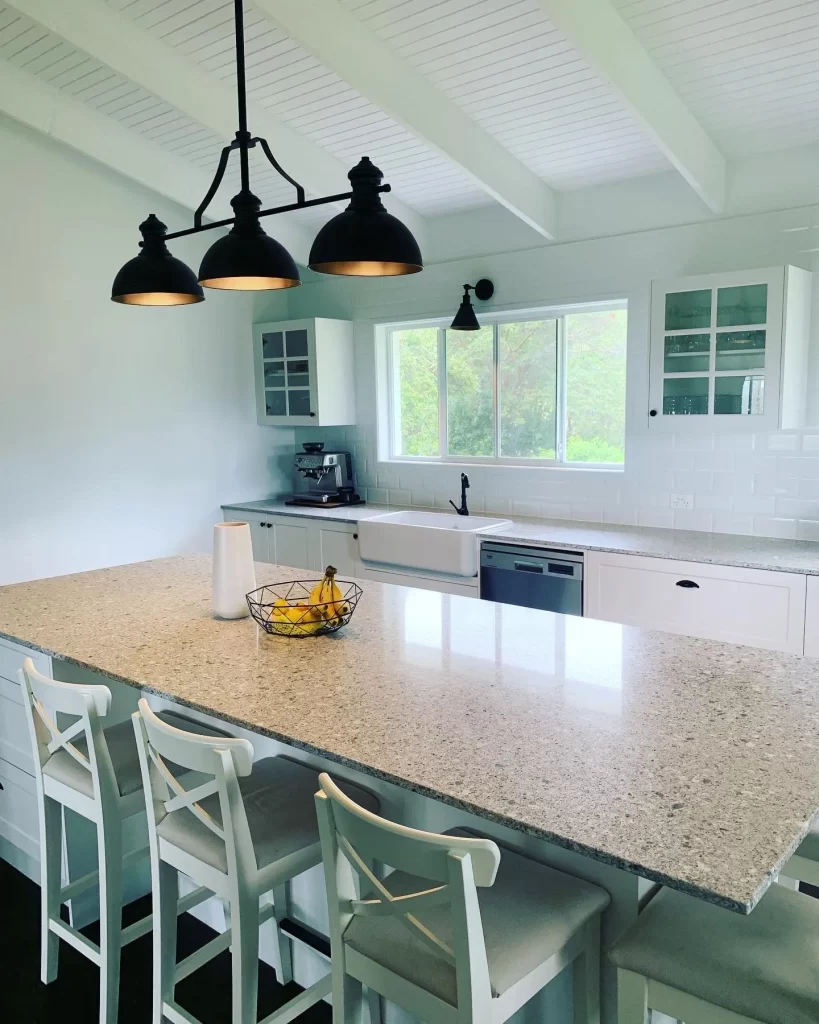 Marble kitchen tops and custom kitchens